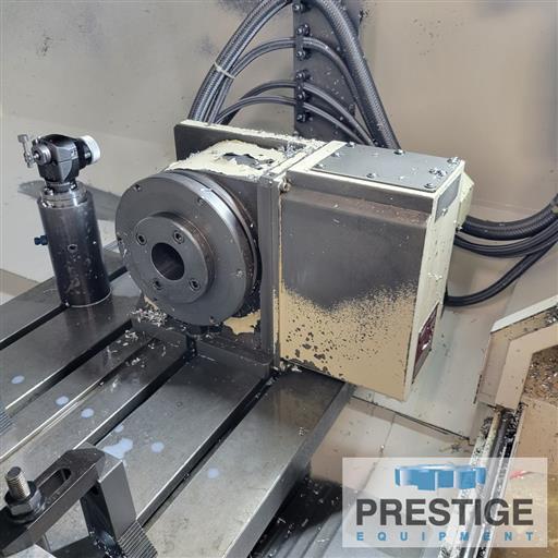 Okuma #Genos-M560-V, 41" X, 22" Y, OSP-300M, 32 automatic tool changer, part/tool probe, 4th Axis table, Chip - Image 6