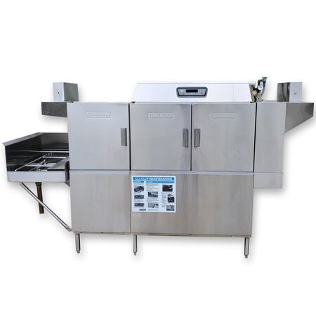 Hobart #CLPS76E, semi-auto rack type commercial dishwasher conveyor, Ecolab Apex Center DM-811 - Image 1