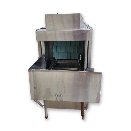 Hobart #CLPS76E, semi-auto rack type commercial dishwasher conveyor, Ecolab Apex Center DM-811 - Image 4