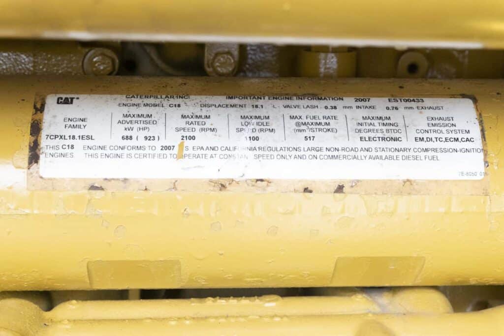 545 KW Caterpillar #C18, Mobile Generator Set, Diesel, 480V, 12434 hours, 2007 - Image 10