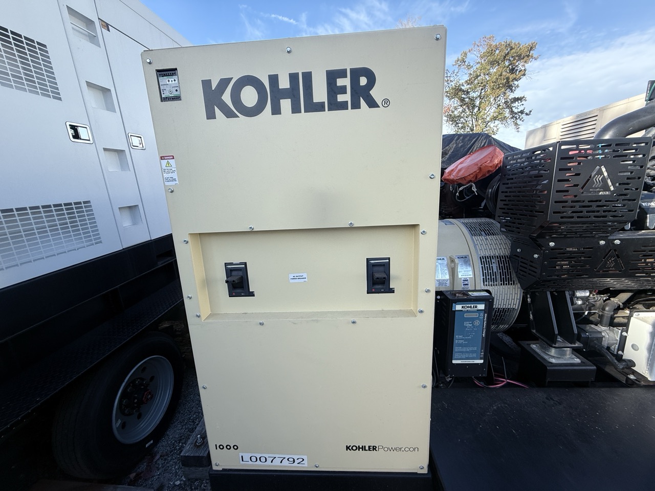 1000 KW Kohler #KD1000, diesel generator, open skid, 480 Volts, 800A & 1200A breakers, 1 hour, Tier 2, 2022 - Image 10