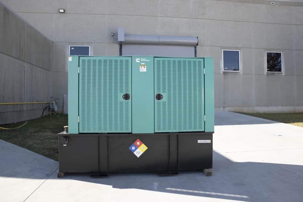 150 KW Cummins #DSGAC, diesel generator, weatherproof enclosure, 24 hr base tank, EPA Tier 3, 235 hours, 2007 - Image 1