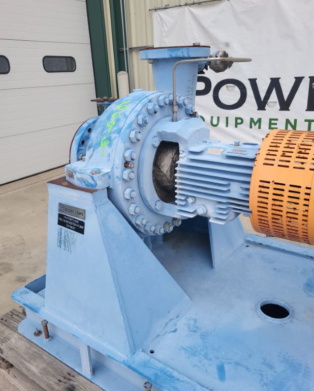 1500 GPM @ 258' TDH, Goulds #8x10-21, horizontal single stage centrifugal pump package, unused surplus - Image 1