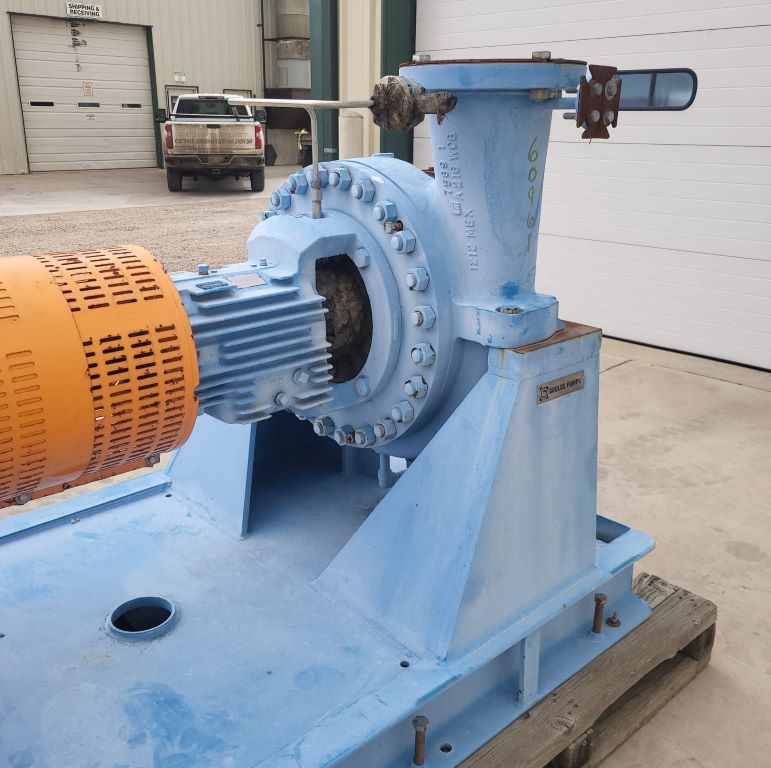 1500 GPM @ 258' TDH, Goulds #8x10-21, horizontal single stage centrifugal pump package, unused surplus - Image 2