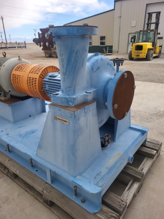 1500 GPM @ 258' TDH, Goulds #8x10-21, horizontal single stage centrifugal pump package, unused surplus - Image 4