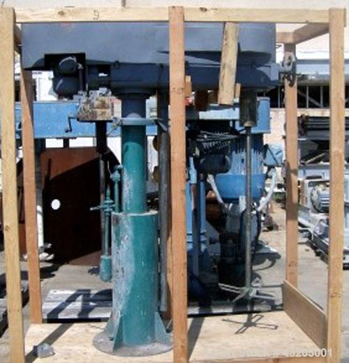 5 HP Mooney Slow-Speed Disperser, 18" Bowtie Blade, Air/Oil Lift, 1-1/2" diax 48" long shaft with a 18" - Image 1
