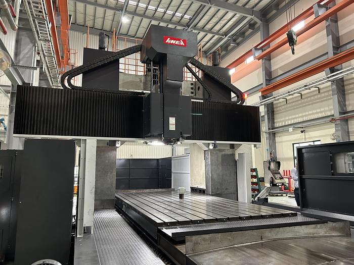 Awea #MVP5032, vertical bridge mill, 60 automatic tool changer, 196.8" X, 125.9" Y, 39.3" Z, 4500 RPM,Fanuc - Image 1