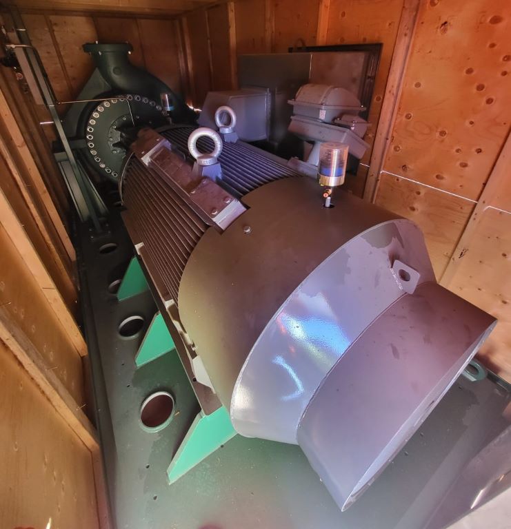 350 HP 900 RPM Teco Westinghuse, Frame 5810B, TEFC, 1.0 service factor, 4000 Volts, unused surplus - Image 1