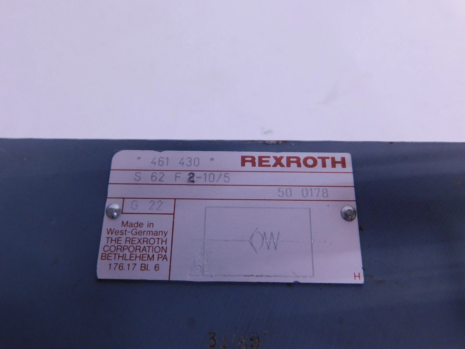 Rexroth #S-62-F-2-10/5, Check Valve, New - Image 6