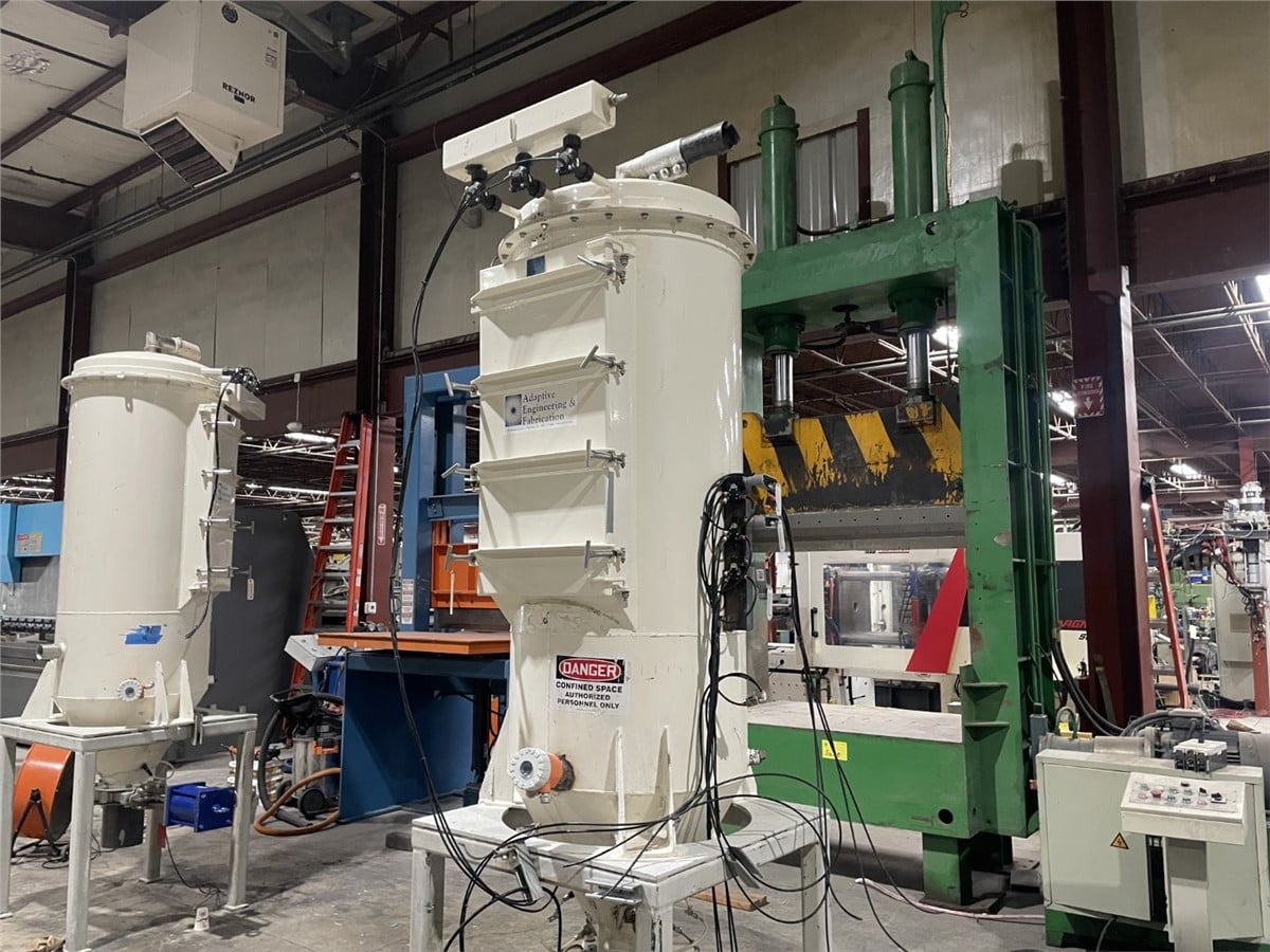 Adaptive Engineering & Fabrication(Entek), Filter Receiver, 30" diameter, 60" straight side, 20" cone, 3" - Image 5