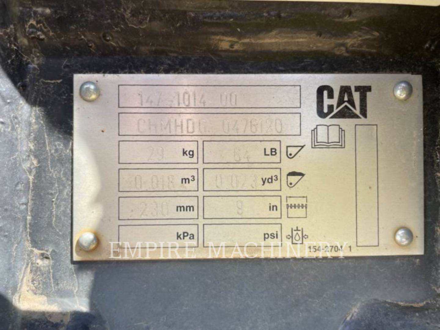 Caterpillar 1T-9PO, Compaction Wheel, S/N: CHMHDG0476120, - Image 3
