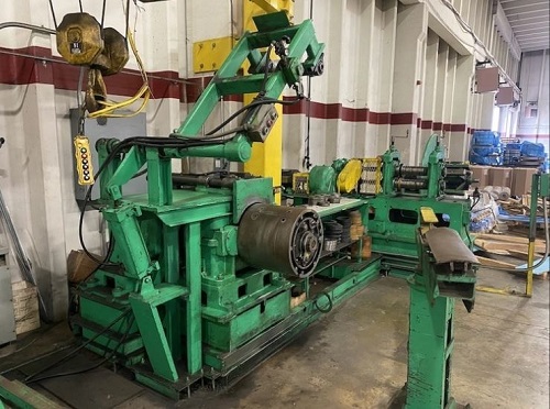 12" x .125" Bliss, slitting line, 4000 lbs., R to L - Image 4