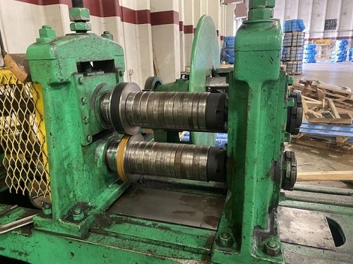 12" x .125" Bliss, slitting line, 4000 lbs., R to L - Image 9