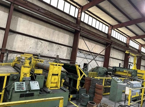 60" x .187" Delta, loop slitting line, 40000 lbs., L to R - Image 2