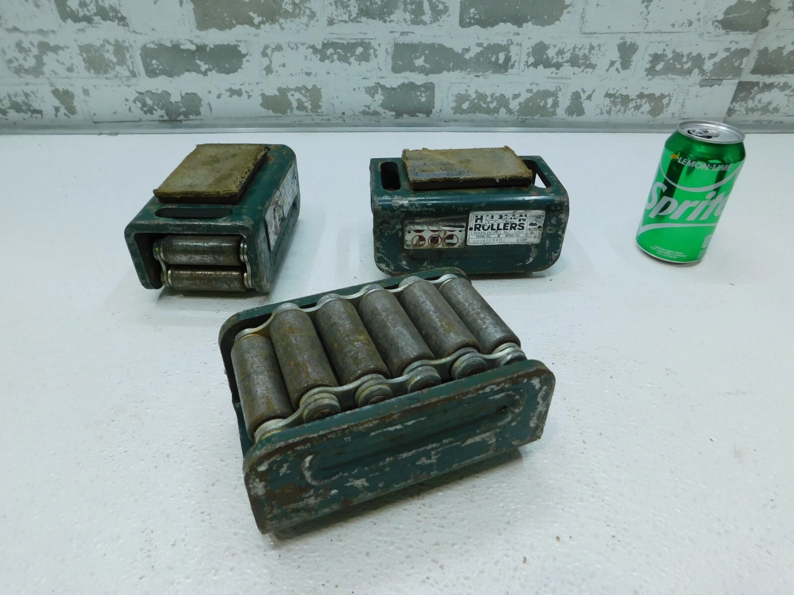 Rollers, Hilman #2-SP, Rollers, 2 Tons, Swivel Padded Top, 3 Qty. Used - Image 1