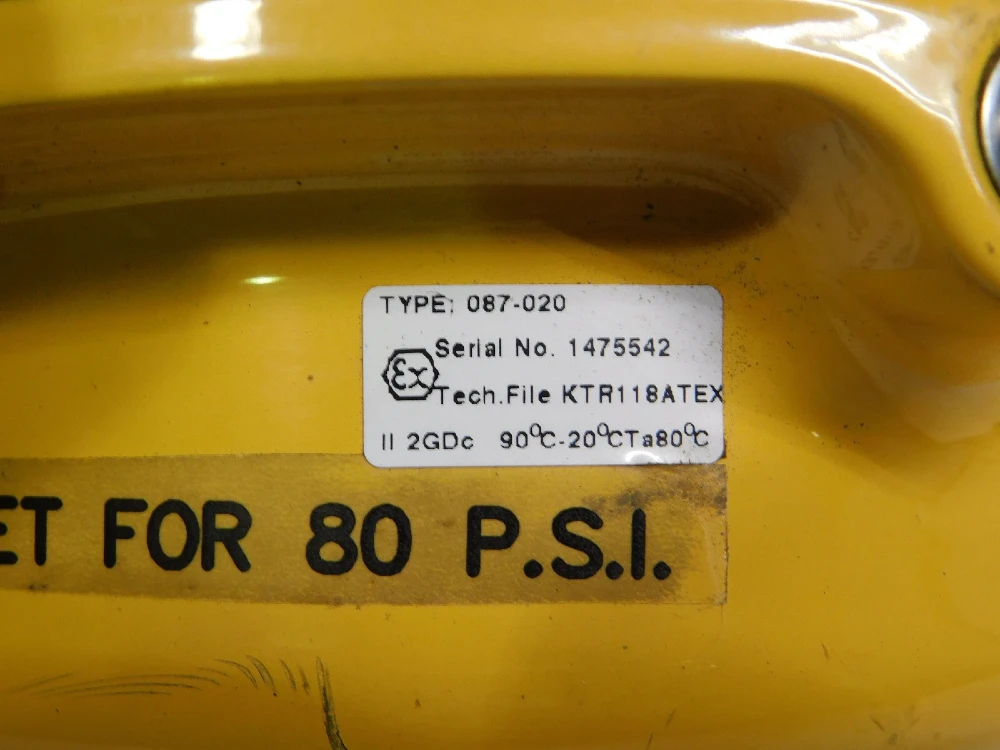 Kinetrol Spring Return Double Acting Actuator 087-100, 087-020 - Image 3
