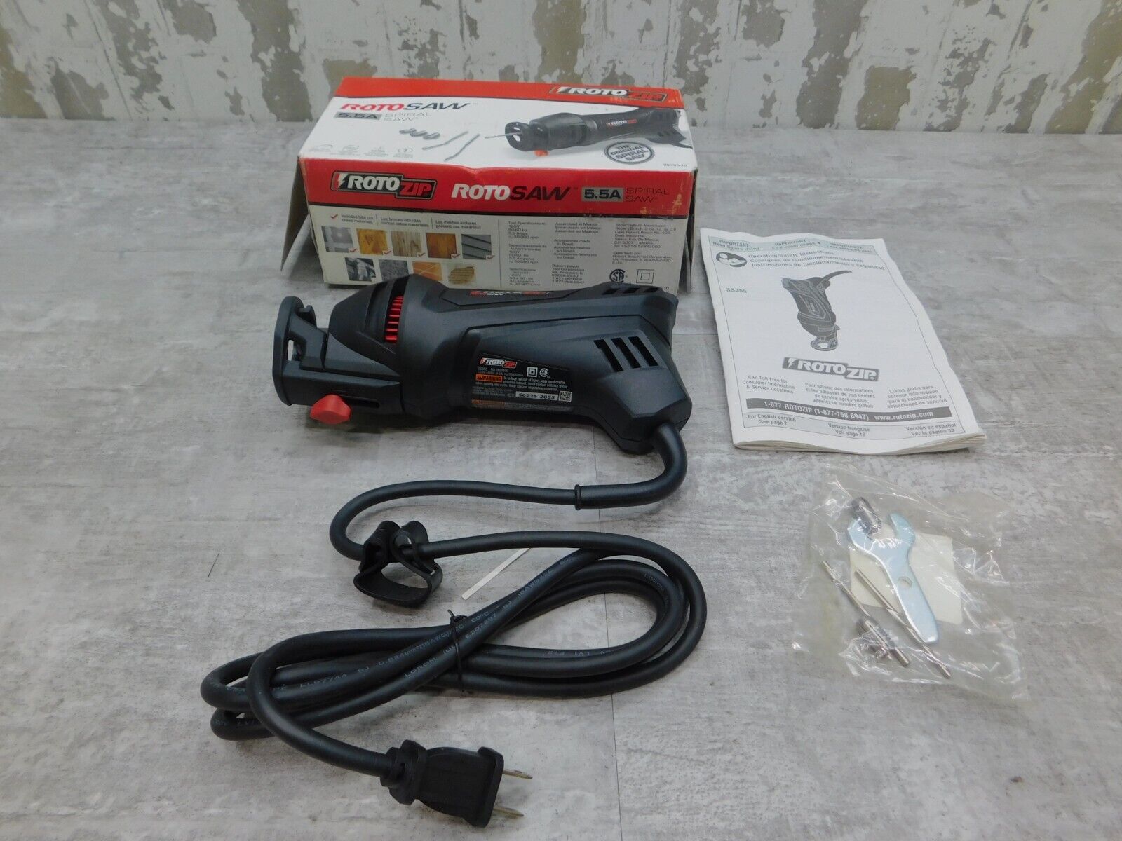 NEW Rotozip Rotozip Rotosaw Spiral Saw, 120V, 30000 RPM, 5.5 Amp, SS355-10 NEW - Image 1