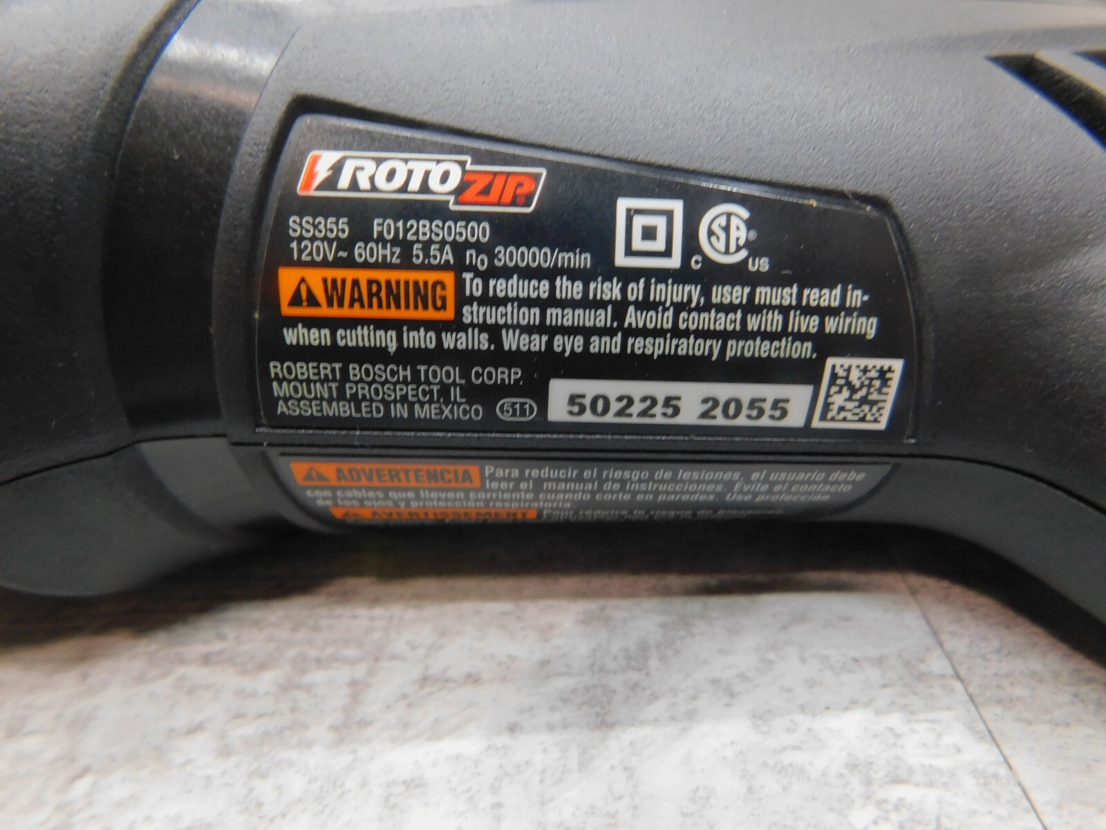 NEW Rotozip Rotozip Rotosaw Spiral Saw, 120V, 30000 RPM, 5.5 Amp, SS355-10 NEW - Image 2