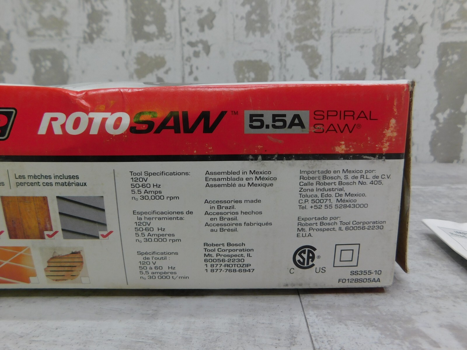 NEW Rotozip Rotozip Rotosaw Spiral Saw, 120V, 30000 RPM, 5.5 Amp, SS355-10 NEW - Image 3