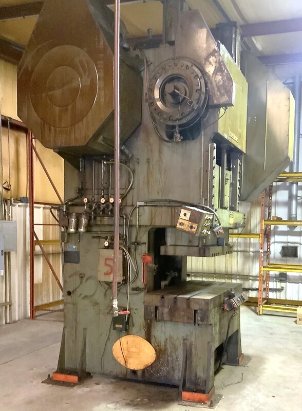 200 Ton, Federal #G1-200-54-30, OBI press, 6" stroke, 22" Shut Height, 54" x 30" Bed, 35 SPM, 1995 - Image 3