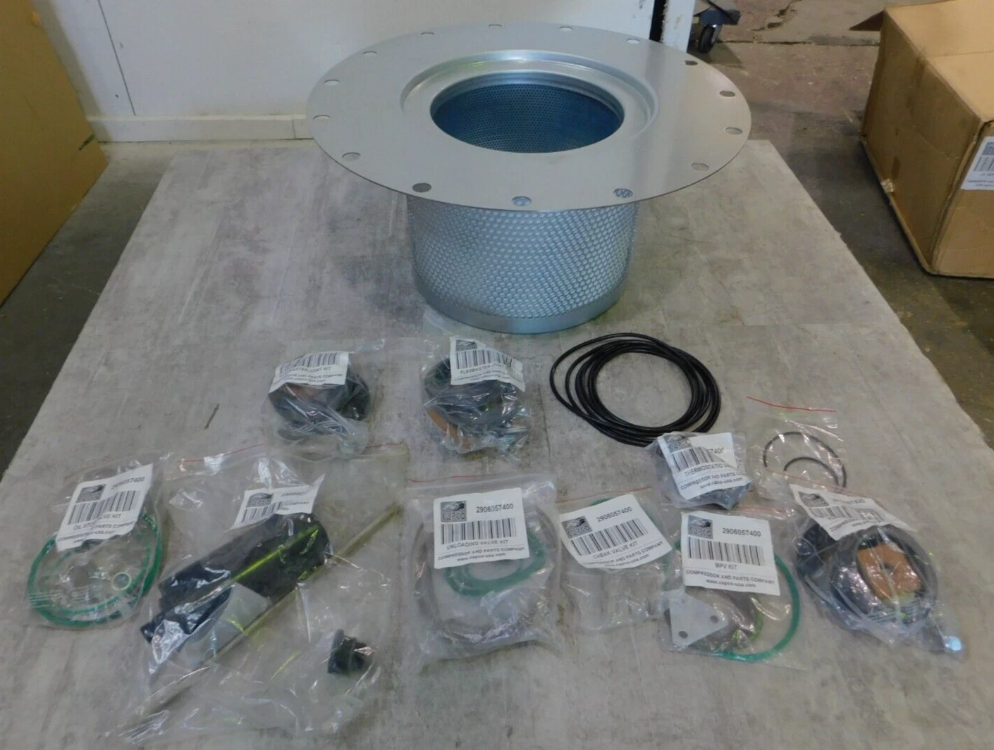 Capco #2906057400, Oil Separator & Maintenance Kit, for Atlas Copco #8000H-GA90, NEW - Image 1