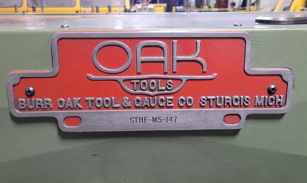 1.125" Burr Oak #STCOS-M5-868-RH, tube cut & end form machine, uncoiler, 1988 - Image 4