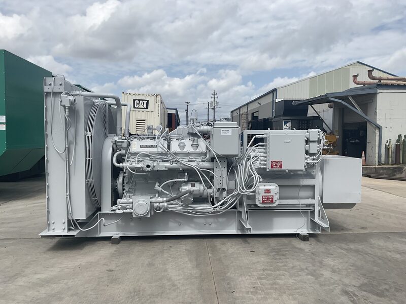 500 KW Caterpillar #3412DITA, diesel generator set, 277/480 Volts, 3-phase, 831 HP @ 1800 RPM, Woodward 2301A - Image 1