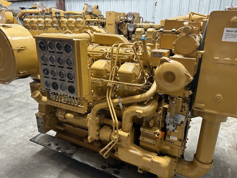 1120 HP Caterpillar #3508DITA, diesel marine engine, 1800 RPM, sound attenuated enclosure 0, hydromechanical - Image 9