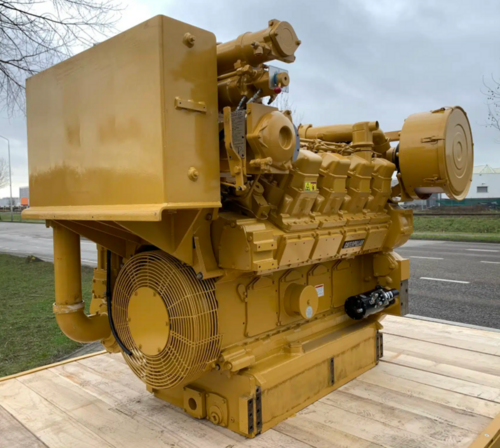 1120 HP Caterpillar #3508DITA, diesel marine engine, 1800 RPM, sound attenuated enclosure 0, hydromechanical - Image 10
