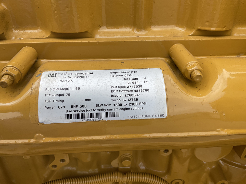 671 HP Caterpillar #C18-ACERT, diesel marine engine, 2100 RPM, Tier 3, sound attenuated enclosure 1 - Image 7