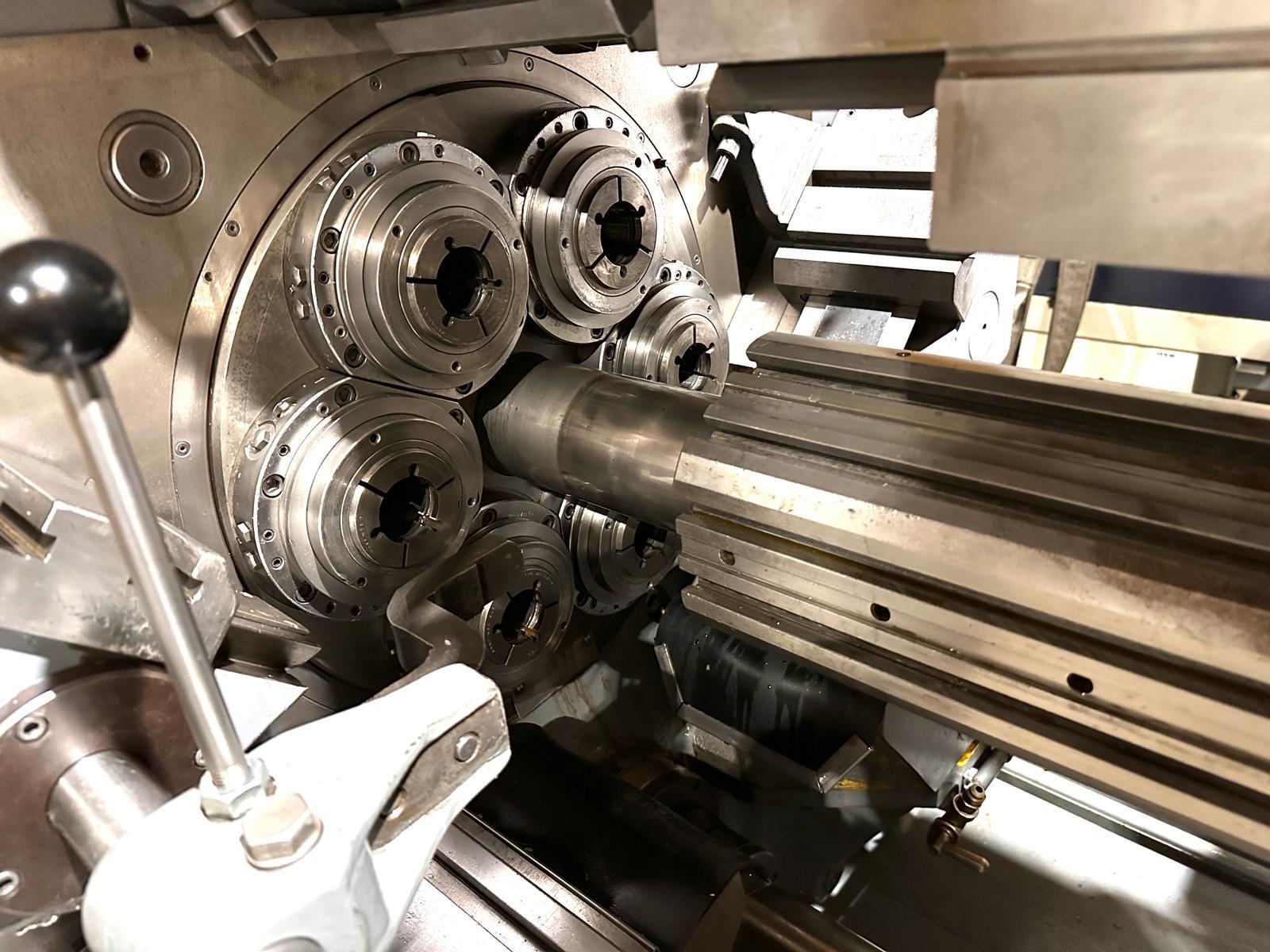Wickman #1-3/4" 6 spindle, electromagnetic clutch, stock reel & stand, threading, serial #16814 - Image 3