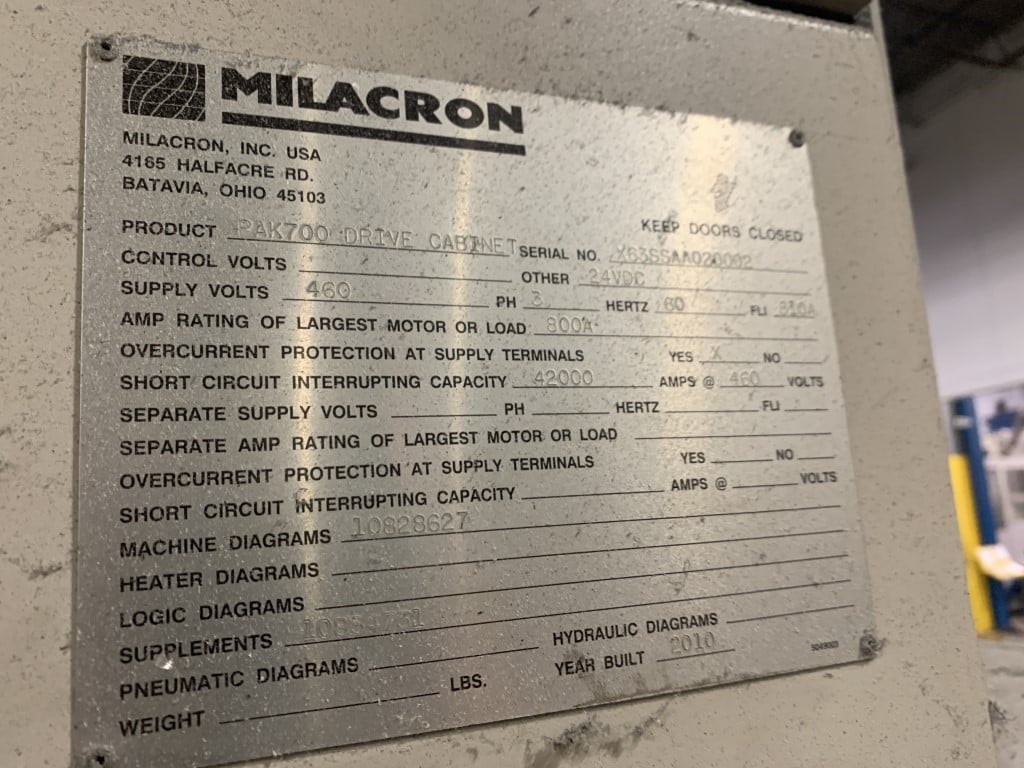Recycling system, Milacron Gamma Meccanica, 7.1" dia, 2010 - Image 9