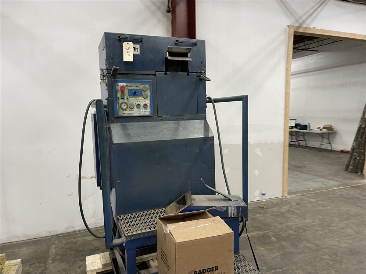6" Accrapak, Strand Pelletizer, Belt Driven Rotor, 60" x 60" x 7' - Image 5