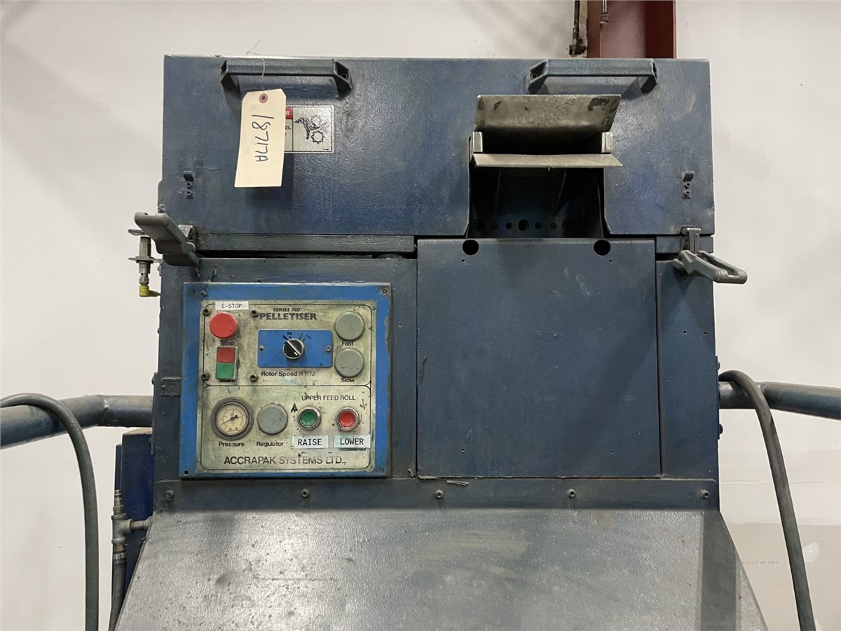 6" Accrapak, Strand Pelletizer, Belt Driven Rotor, 60" x 60" x 7' - Image 9