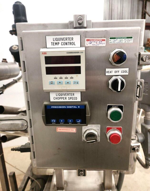 Walker, 25 gallon jacketed liquifier, 150 psi @ 350&deg;F, portable frame w/ Control panel - Image 2
