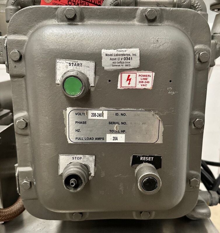 Fitzpatrick #Fitzmill-DAS06, Stainless Steel hammermill, 7 HP, 230/460 V., cart w/ wheels - Image 9