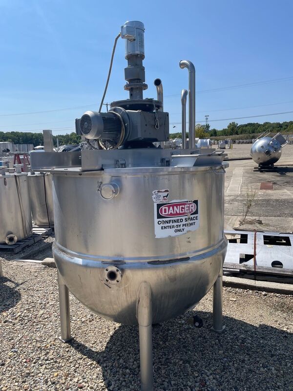 400 gallon Lee Industries #400D9MS, Stainless Steel double motion sanitary mix kettle - Image 1