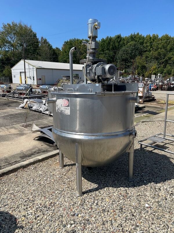 400 gallon Lee Industries #400D9MS, Stainless Steel double motion sanitary mix kettle - Image 2