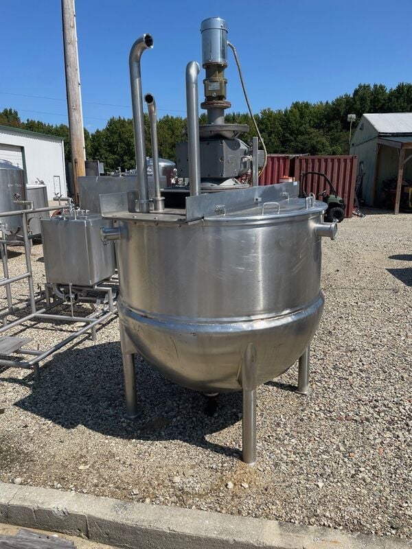 400 gallon Lee Industries #400D9MS, Stainless Steel double motion sanitary mix kettle - Image 3