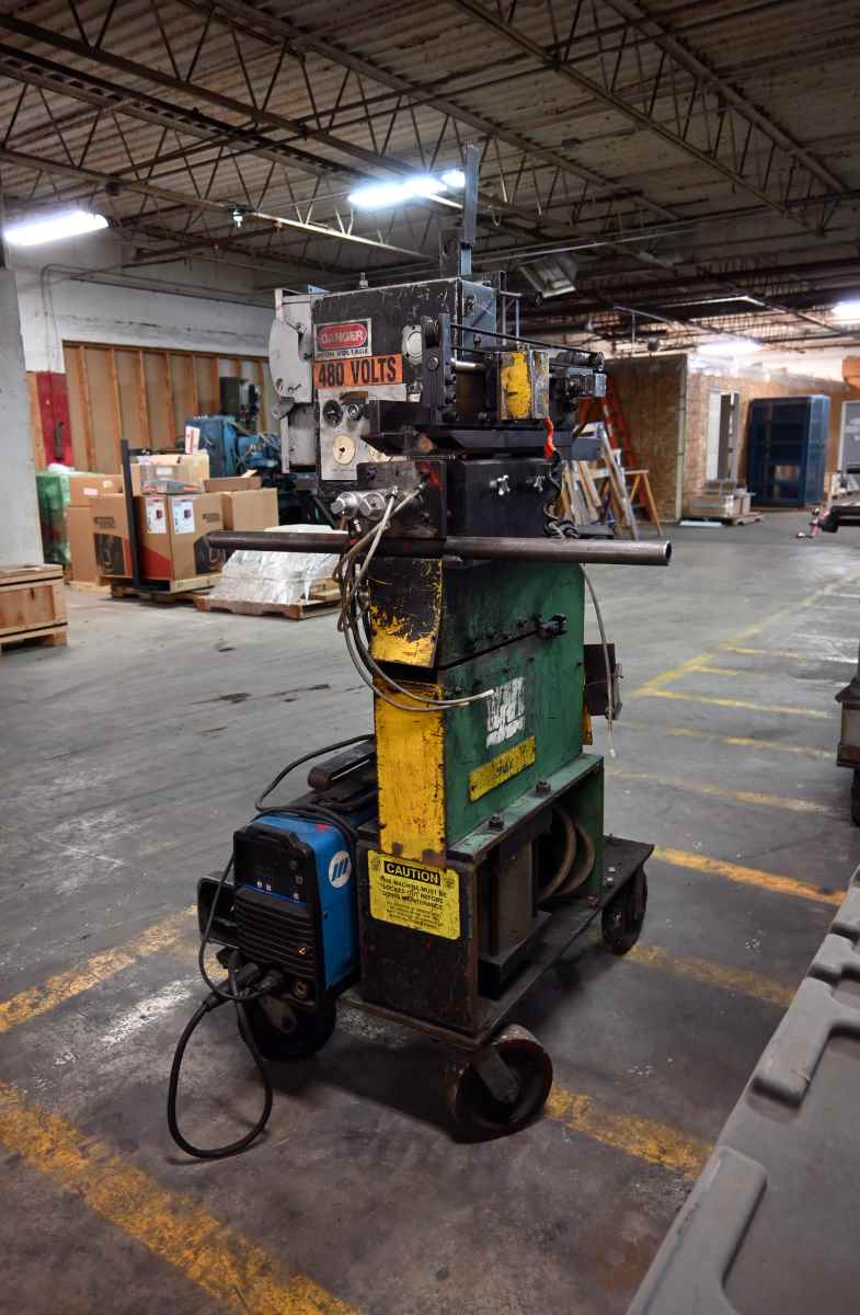 10" x .125" Guild ##PSA-135-10, shear end welder, 3-blades air shear, air clamps, automatic tig torch - Image 2