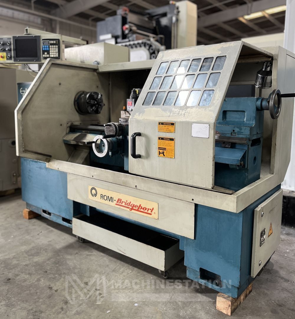 Bridgeport, Romi #EZ-Path, CNC engine lathe, 17" swing, 10" chuck, 6-jaw, A2-5, tailstock, 1995 - Image 3