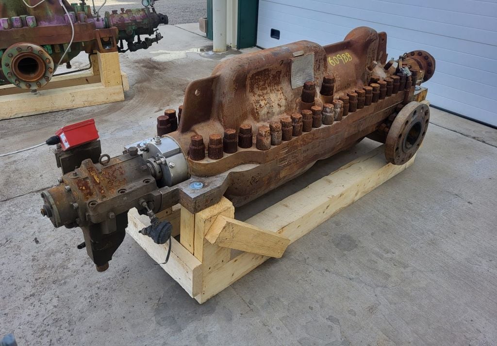 1000 GPM, Byron-Jackson, 4x6x10 CMX, horizontal multi-stage centrifugal pump, complete - Image 4