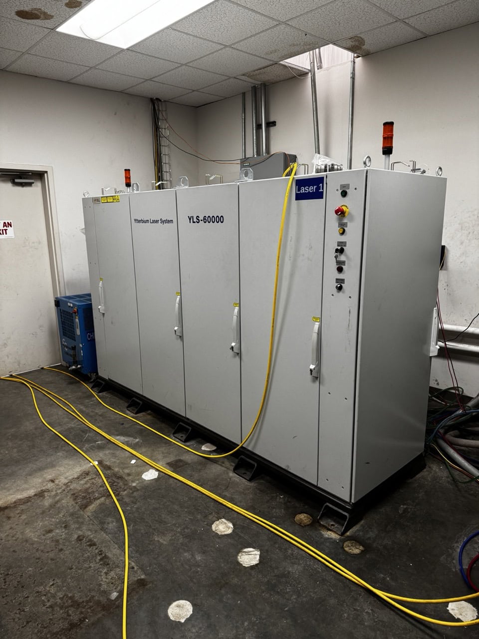 IPG Photonics #YLS-60000, Fiber Laser, 60,000 watt, LaserNet, 480 VAC, w/ 40 Ton Waterchiller, Beam Coupler - Image 2