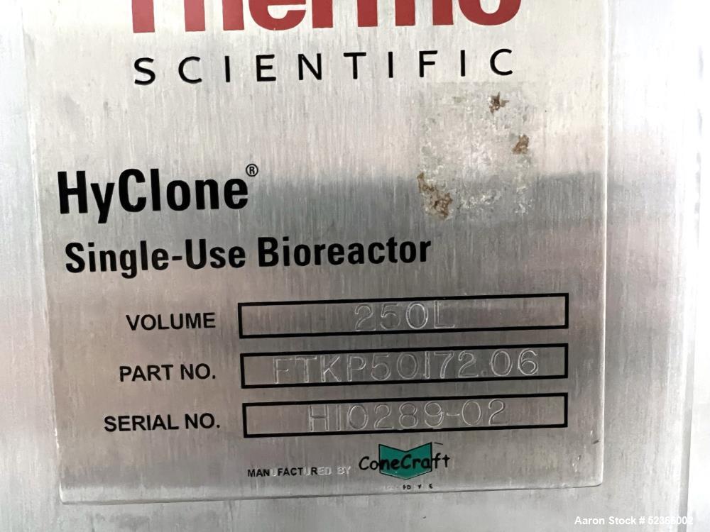 Thermo Scientific #HyClone, single use bioreactor, 250 liter capacity, Stainless Steel, open top, flat - Image 9