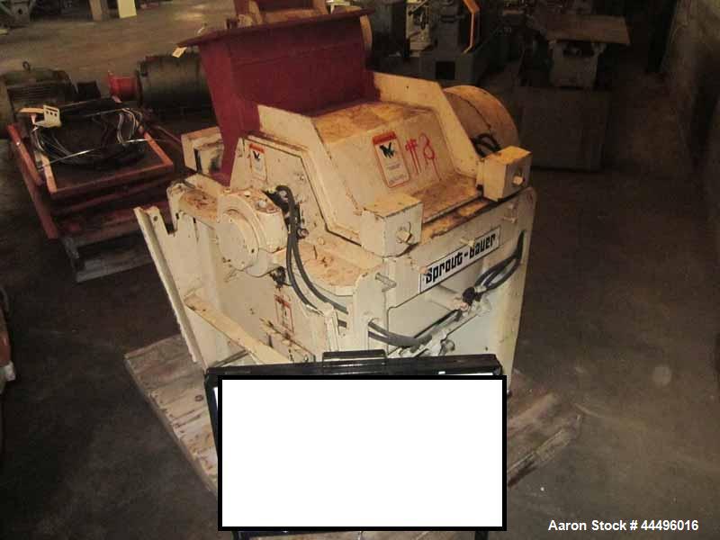 5" Andritz Sprout-Bauer #DSF1518, Plastic Granulator, 30 HP, Film Recycling, 5" x 18" blow-in in-feed hopper - Image 2