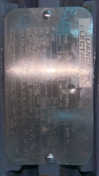 150 HP 3575 RPM Reliance, Frame 445TS, TEFC, Des.B, 460 Volts - Image 2