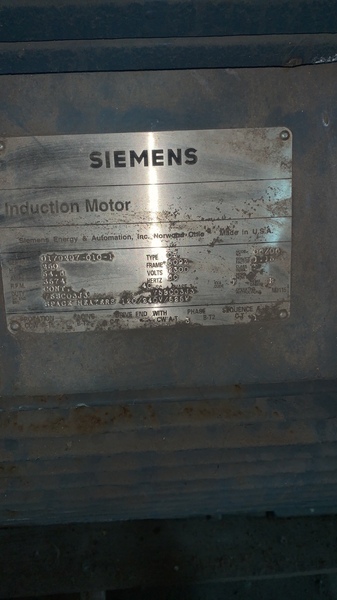 250 HP 3574 RPM Siemens, Frame 509S, TEFC, 1.15 service factor, 2300 Volts - Image 2