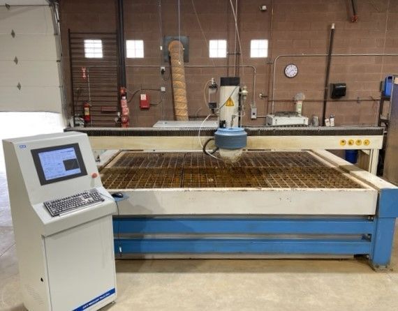 A & V #AV10005BA-5X, waterjet, 6' x 10' table, 50 HP, 55000 psi, PC based Windows 7, 2016 - Image 2
