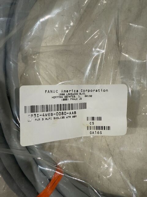Fanuc #CP3I-4WEB-0080-AAB, Cables, 8-meter length, New - Image 2
