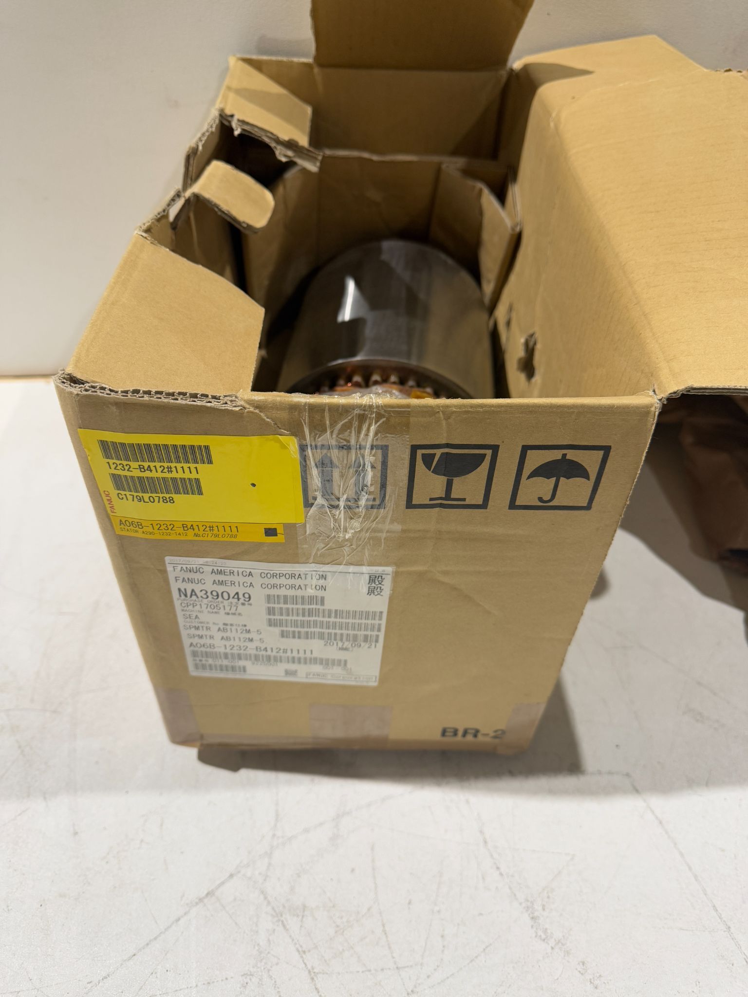 2.2 KW Fanuc #A06B-1232-B412, Built-In Spindle Motor, 4-Pole, 3 Phase, 10000 RPM, 220-230 V, 2017 - Image 3